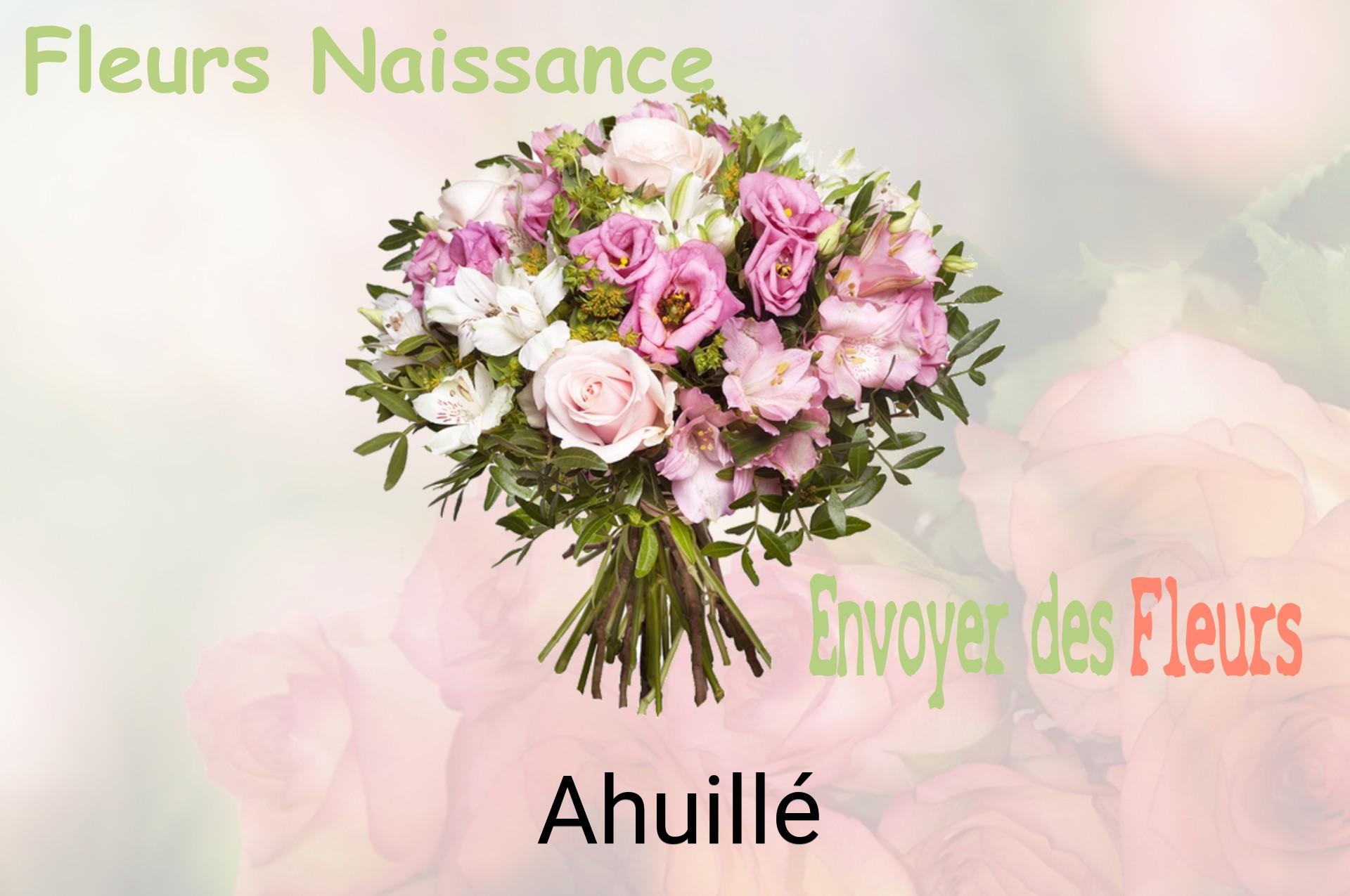 Bouquet de fleurs de naissance livré à Ahuillé
